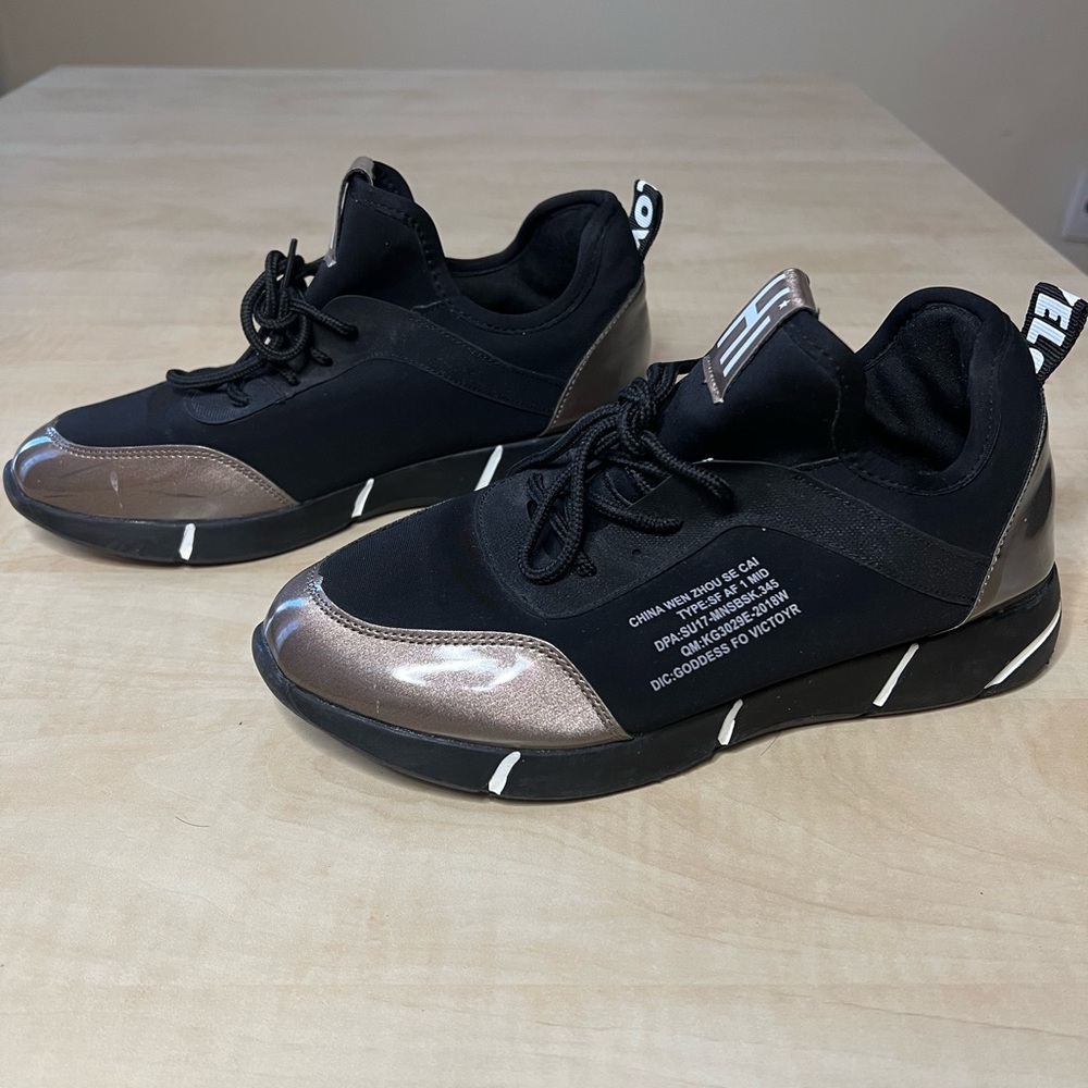 Black sneakers
